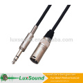 XLR MALE cable, metal shell 1/4'' jack to XLR mic cable, professional microphone cable